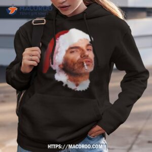 bad santa smoking graphic shirt hoodie 3