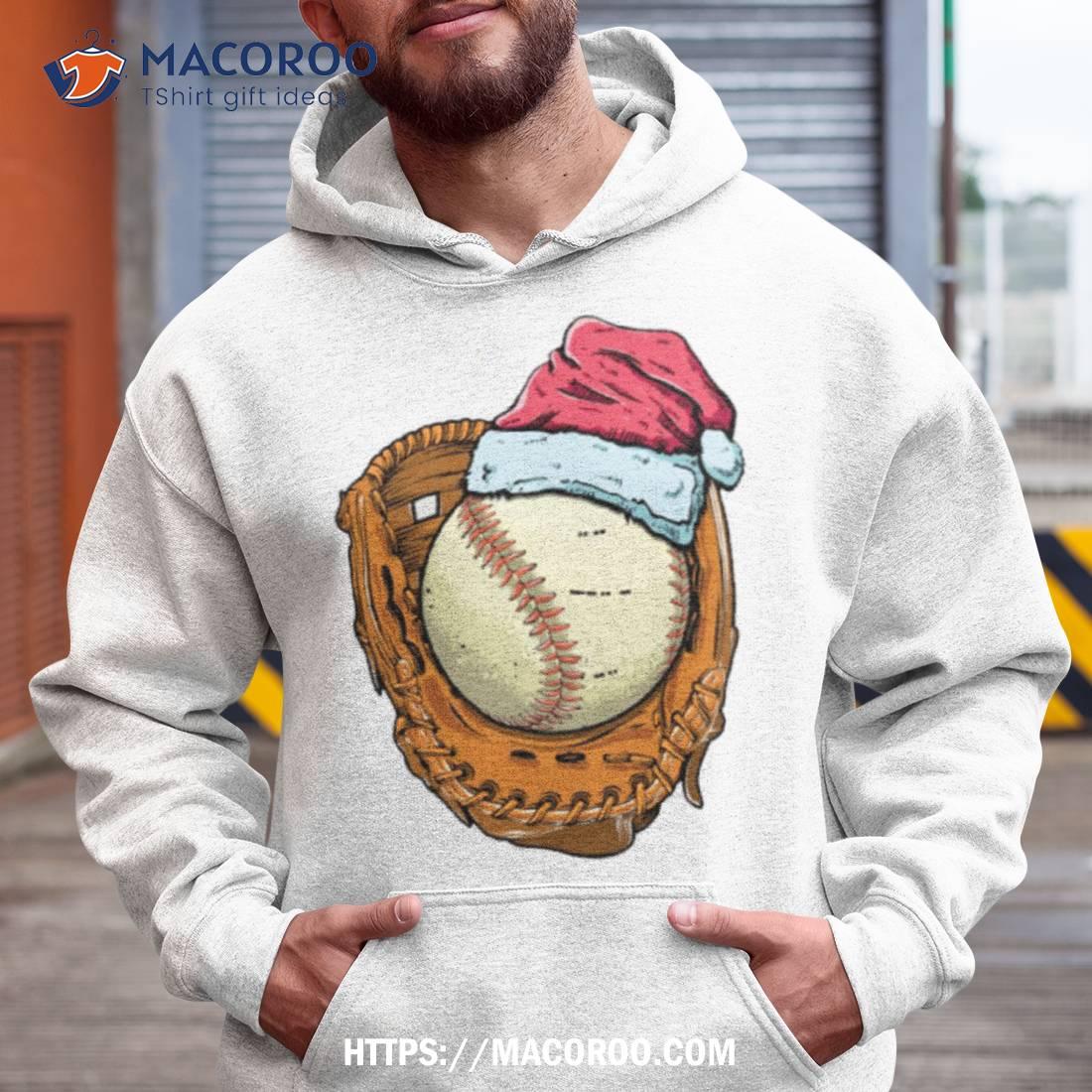 Baseball Ball Glove Santa Hat Funny Xmas Sport Christmas Shirt Baseball Ball Glove Santa Hat Funny Xmas Sport Christmas Shirt