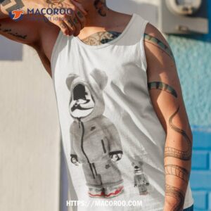 bearbrick x nike tech fleece n98 10th anniversary heather grey t shirt tank top 1