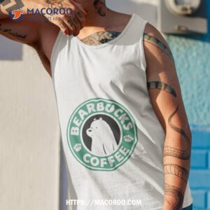 bearbucks coff animated art shirt tank top 1
