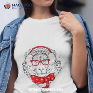 Beautiful Lion Winter Scarf New Year’s Christmas Shirt