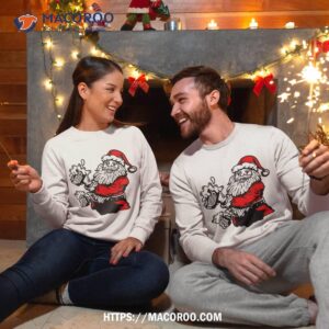 beer drinking santa claus christmas gifts holding shirt sweatshirt