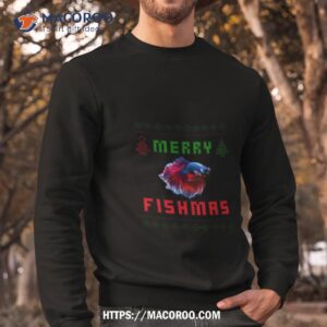 betta fish siamese fighting fish christmas shirt sweatshirt