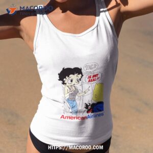 betty boop and bart simpson american airlines shirt tank top 2