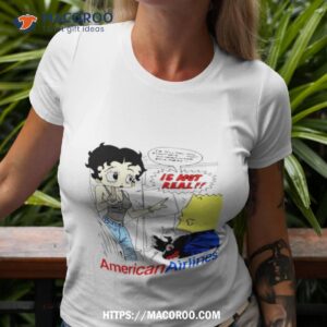 Betty Boop And Bart Simpson American Airlines Shirt