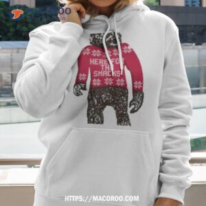 Bigfoot In An That Says Here For The Snacks Shirt