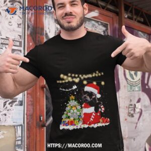 Black Cat In Christmas Sox Shirt