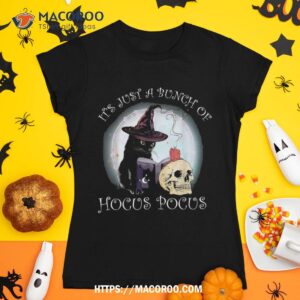 Black Cat Moon Funny Halloween Costume Bunch Of Hocus Pocus Shirt