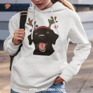 black lab christmas shirt hoodie 3