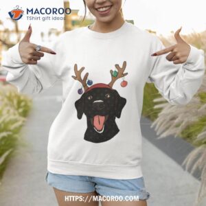 black lab christmas shirt sweatshirt 1