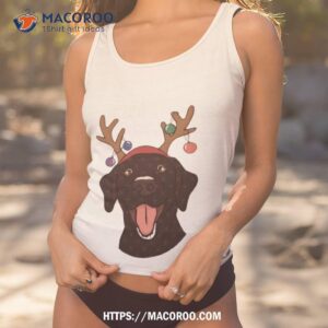 black lab christmas shirt tank top 1