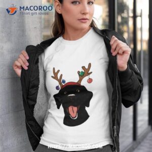 black lab christmas shirt tshirt 3