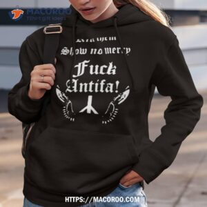 black metal against antifa kill them show no mercy fuck antifa shirt hoodie 3