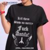 Black Metal Against Antifa Kill Them Show No Mercy Fuck Antifa Shirt