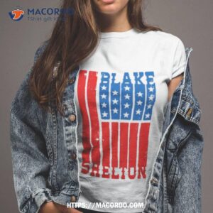 Blake Shelton Natural Flag Shirt