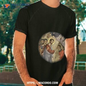 Blind Man In Temple Shirt