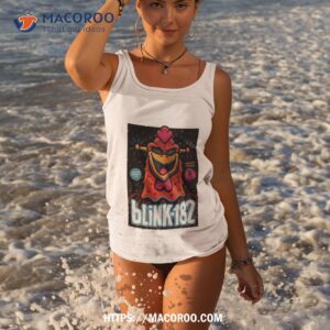 blink 182 event poster with the story so far from october 9 2023 in accor arena paris france world tour t shirt tank top