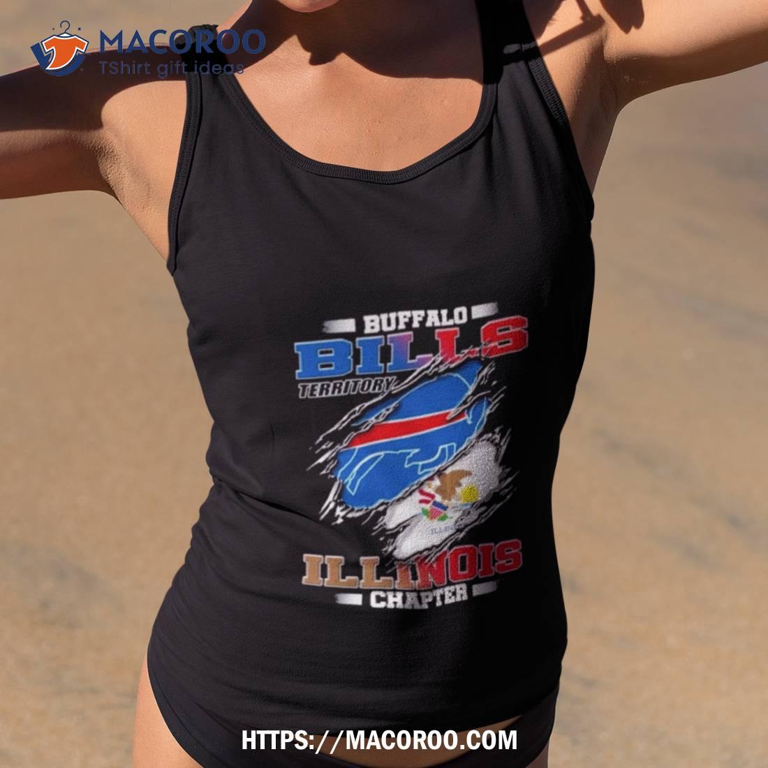 Blood Inside Buffalo Bills Territory Illinois Chapter T Shirt Blood Inside Buffalo Bills Territory Illinois Chapter T Shirt