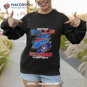 blood inside buffalo bills territory michigan chapter t shirt sweatshirt 1