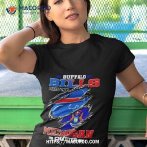 Blood Inside Buffalo Bills Territory Michigan Chapter T Shirt