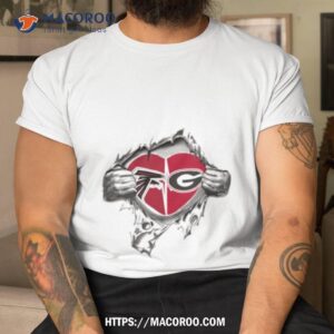 Blood Inside Me Atlanta Falcons And Georgia Bulldogs 2023 Shirt