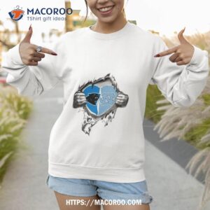 blood inside me carolina panthers and north carolina tar heels 2023 shirt sweatshirt 1