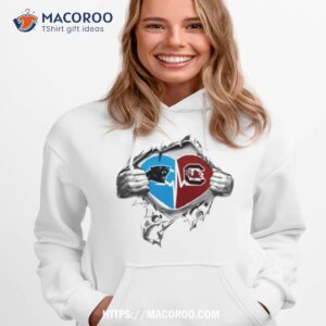 blood inside me carolina panthers and south carolina gamecocks 2023 shirt hoodie 1