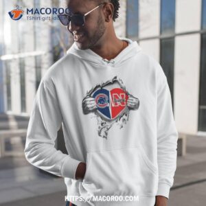 Blood Inside Me Chicago Cubs And Nebraska Huskers 2023 Shirt