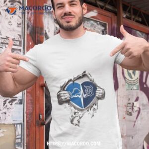Blood Inside Me Detroit Lions And Detroit Tigers 2023 Shirt
