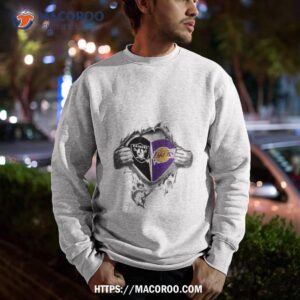 blood inside me las vegas raiders and los angeles lakers 2023 shirt sweatshirt