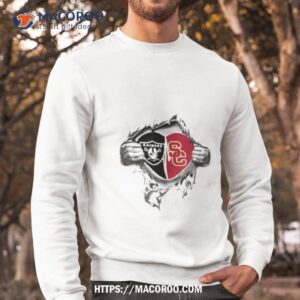 blood inside me las vegas raiders and usc trojans 2023 shirt sweatshirt