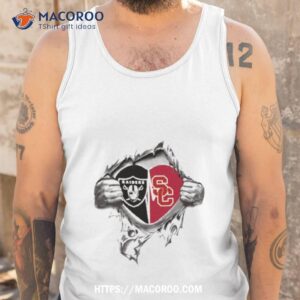 blood inside me las vegas raiders and usc trojans 2023 shirt tank top