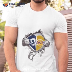 Blood Inside Me Los Angeles Rams And Los Angeles Lakers 2023 Shirt