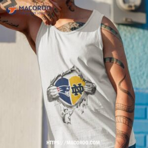 blood inside me new england patriots and notre dame fighting irish 2023 shirt tank top 1