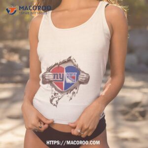 blood inside me new york giants and new york rangers 2023 shirt tank top 1