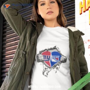 blood inside me new york giants and new york rangers 2023 shirt tshirt 2