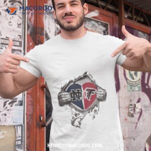 Blood Inside Me Notre Dame Fighting Irish And Atlanta Falcons 2023 Shirt