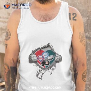 blood inside me philadelphia sports team phillies 76ers eagles and flyers 2023 shirt tank top