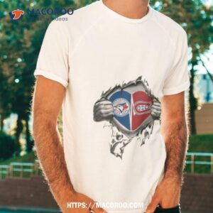 Blood Inside Me Toronto Blue Jays And Montreal Canadiens 2023 Shirt