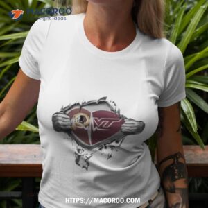 Blood Inside Me Washington Redskins And Virginia Tech Hokies 2023 Shirt