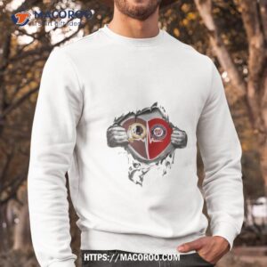 blood inside me washington redskins and washington nationals 2023 shirt sweatshirt