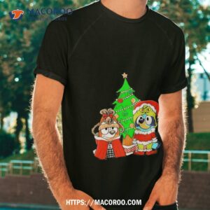 bluey and bingo family christmas tree 2023 shirt tshirt