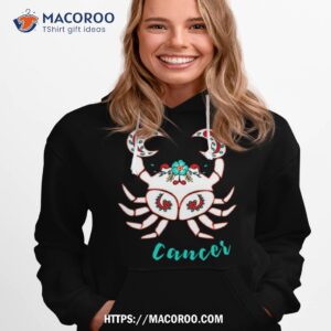 boho zodiac sign cancer astrology watercolor shirt hoodie 1