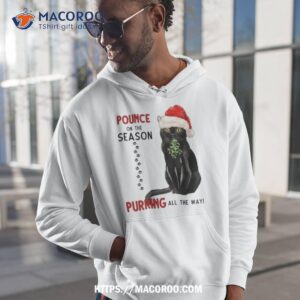 bombay cat with mistletoe fun holiday shirt hoodie 1