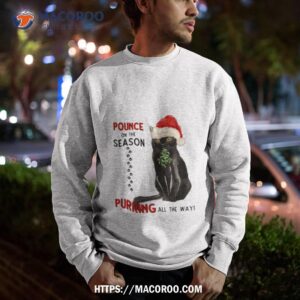 bombay cat with mistletoe fun holiday shirt sweatshirt