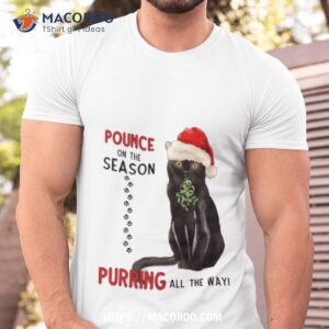 bombay cat with mistletoe fun holiday shirt tshirt