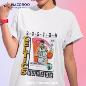 boston celtics trading card jayson tatum nba player shirt tshirt 1