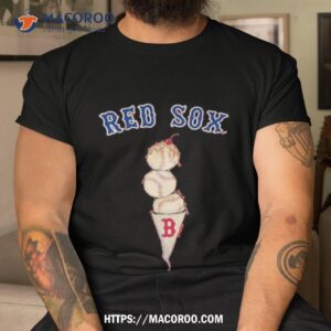 Boston Red Sox Triple Scoop Fringe T Shirt