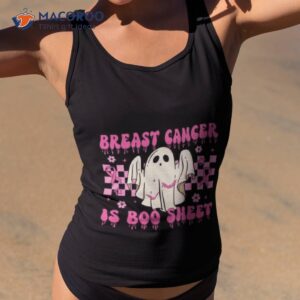 breast cancer is boo sheet halloween awareness meme shirt tank top 2