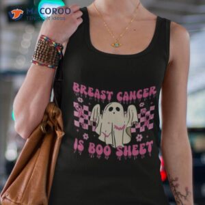 breast cancer is boo sheet halloween awareness meme shirt tank top 4
